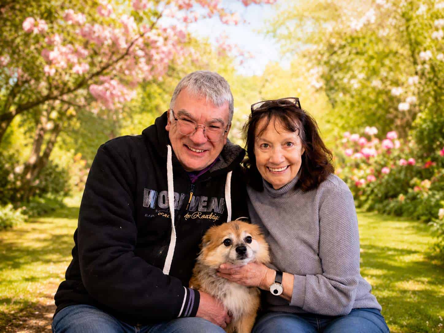 das happydogmobil Team Conny und Stefan mit Kimba